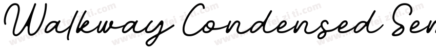 Walkway Condensed SemiBold字体转换
